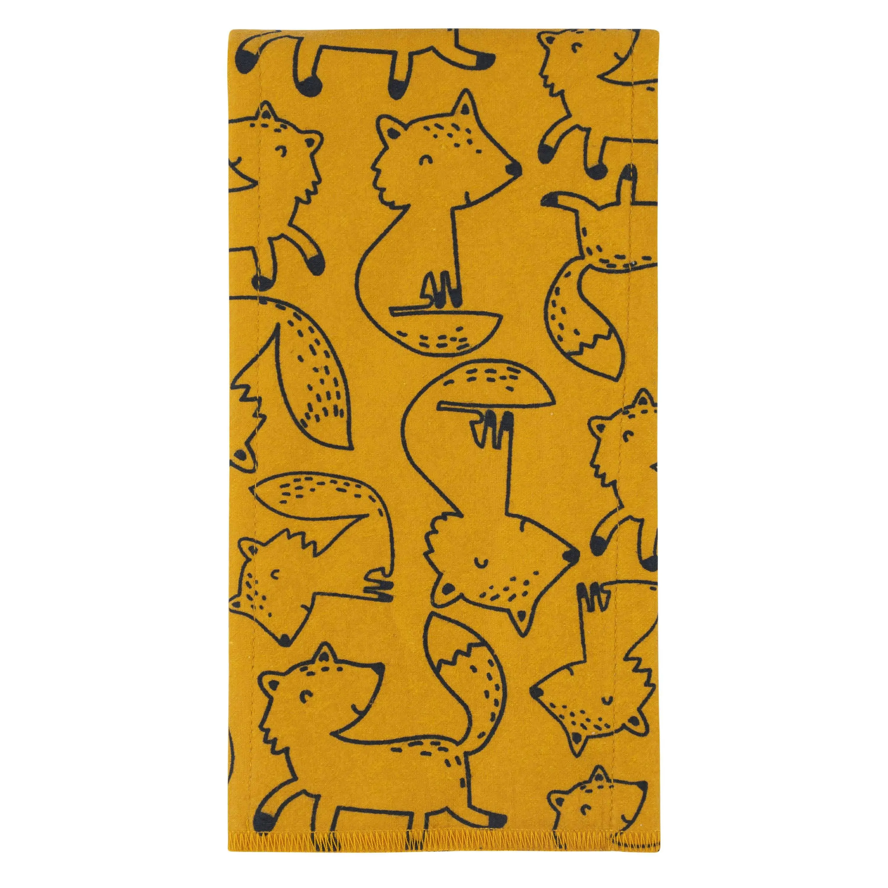 4-Pack Boys Fox Flannel Burp Cloths