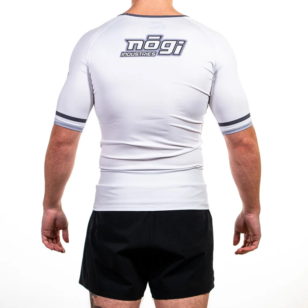 '7Four Short Sleeve Rank Rash Guard White