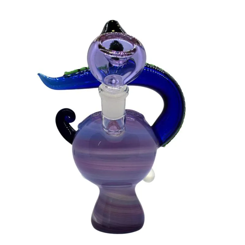 7" Slime Face Fancy Bubbler Bong