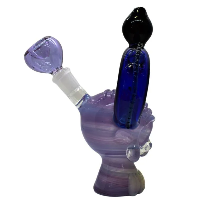 7" Slime Face Fancy Bubbler Bong