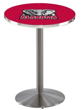 Alabama Crimson Tide Holland Bar Stool Co. Stainless Steel Elephant Pub Table