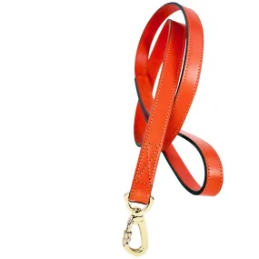 Au Naturale Dog Leash in Tangerine