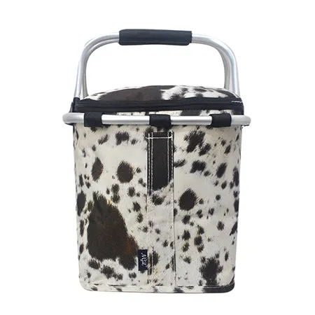 Black Cowhide NGIL Insulated Market Basket