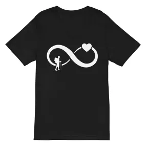 Infinity Heart and Hiking - Herren V-Neck Shirt