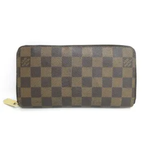 Louis Vuitton Brown Zippy Long N60015 Damier Wallet